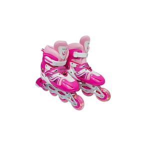Patins em linha s rosa tamanho 39-42 para meninas