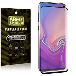 Capinha samsung s10 + película de vidro 3d armyshield