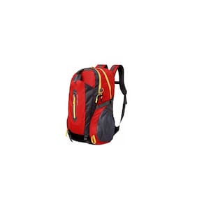 Mochila 40L Outdoor Trekking Travel Camping Vermelha