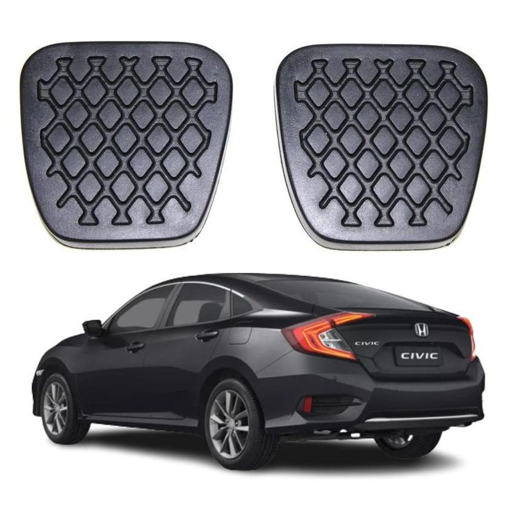 Kit capa pedal embreagem e freio honda civic - todos