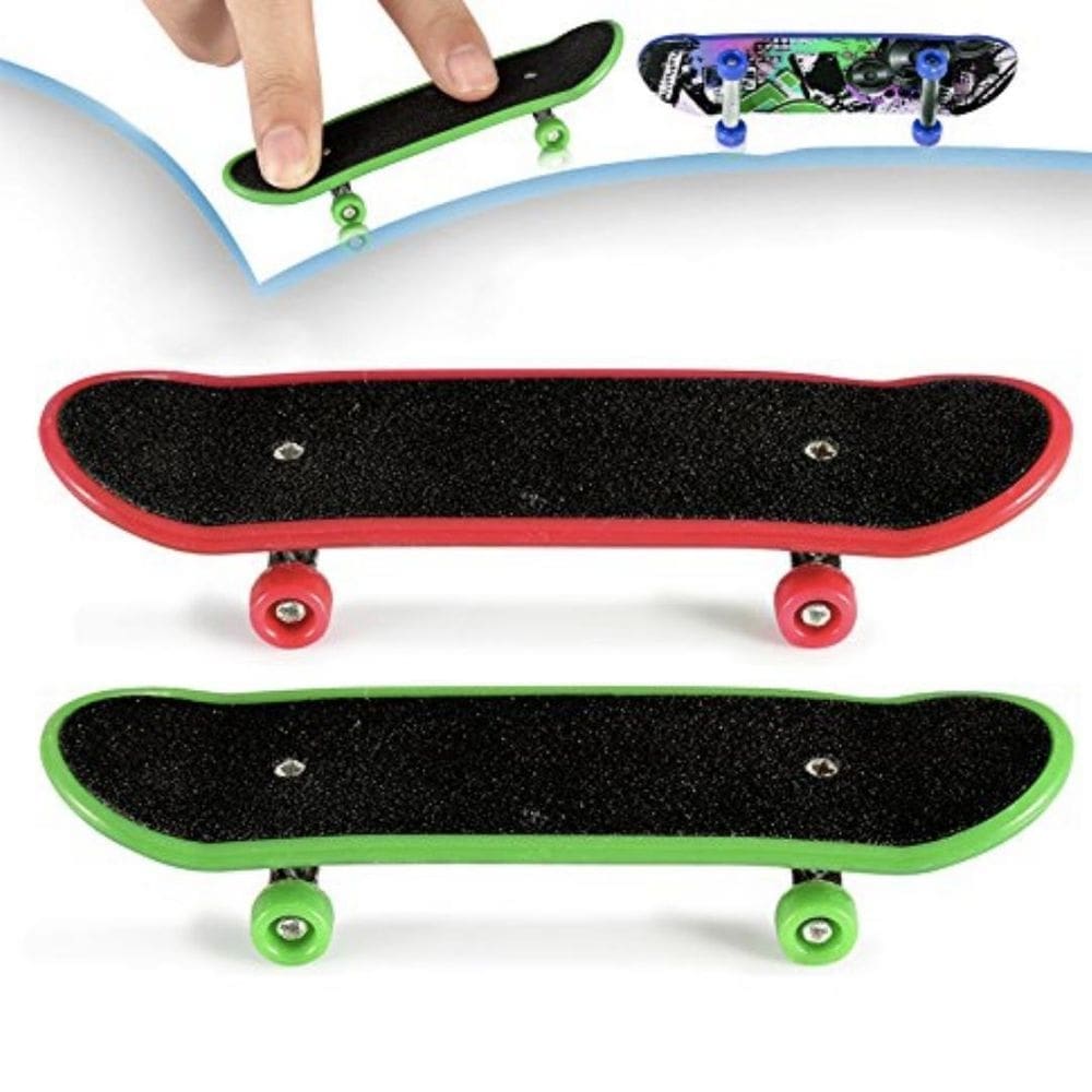 Conjunto 4 mini skates de dedo profissional com rolamento