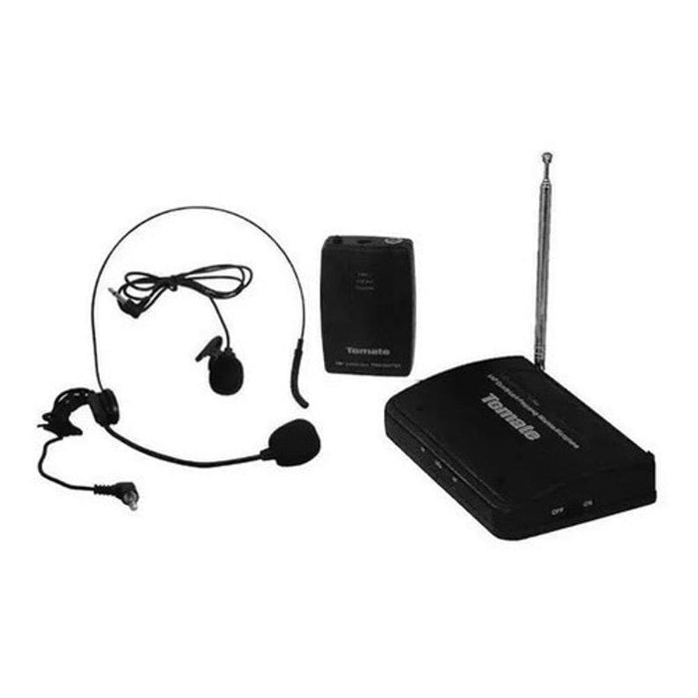 Microfone lapela sem fio profissional wireless headset 50 mt
