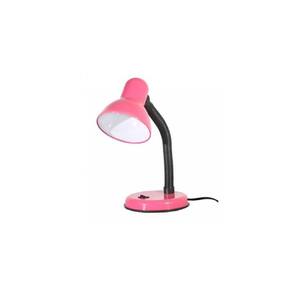 Lâmpada de mesa rosa genérica com pescoço flexível com lâmpada LED incluída