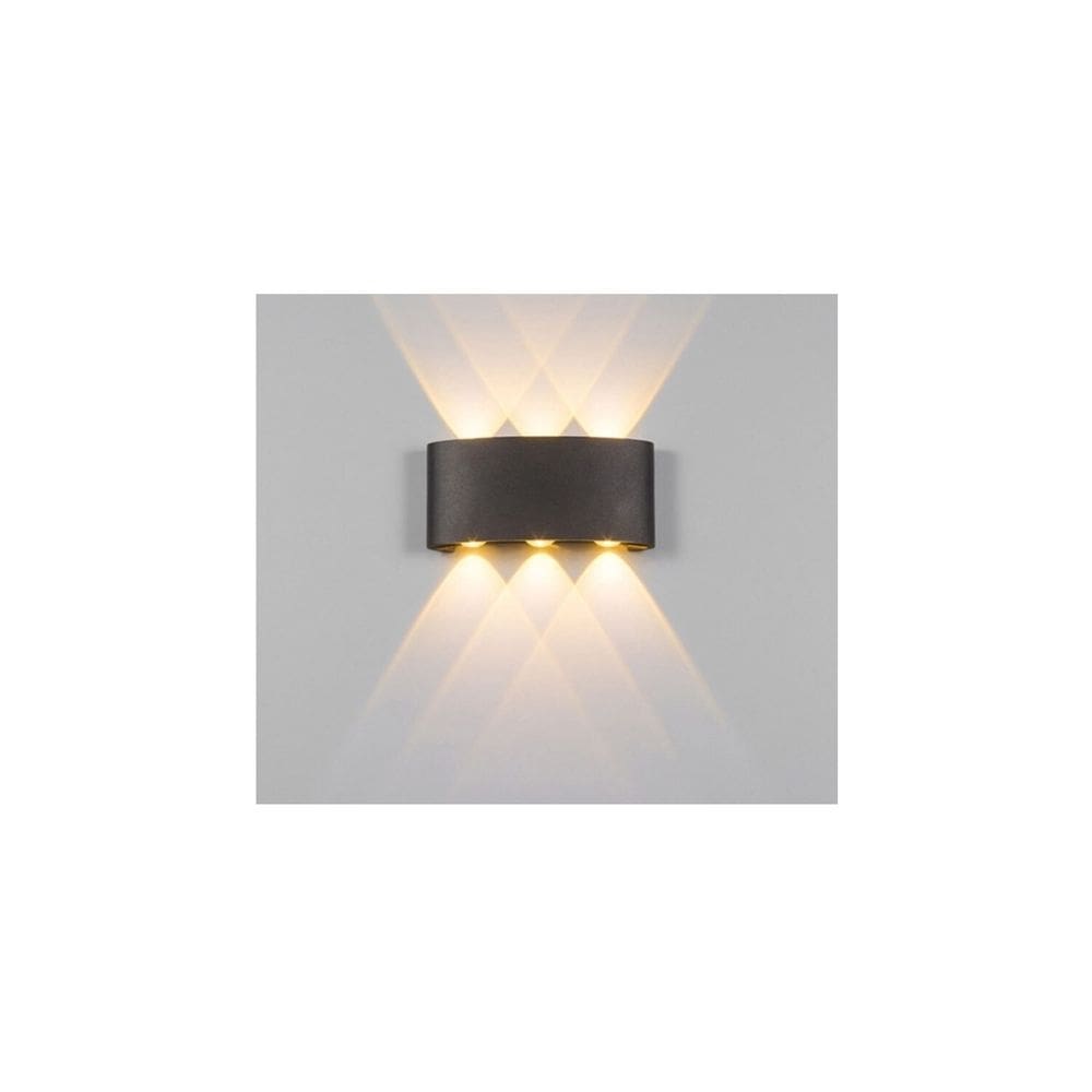 Holofotes de lâmpada LED de parede externa 6W Warm Light 3500K