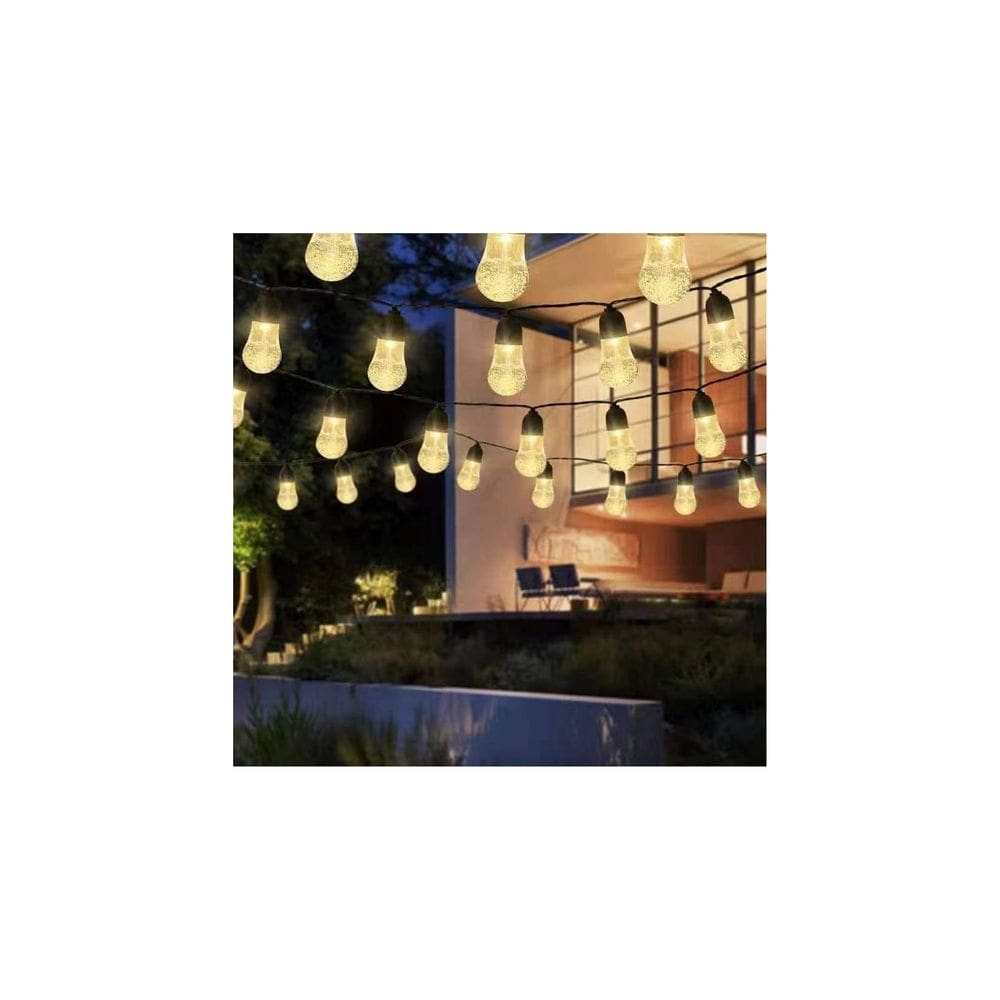 Lâmpada LED solar para decoração de jardim vintage de 6,5 m com 8 modos