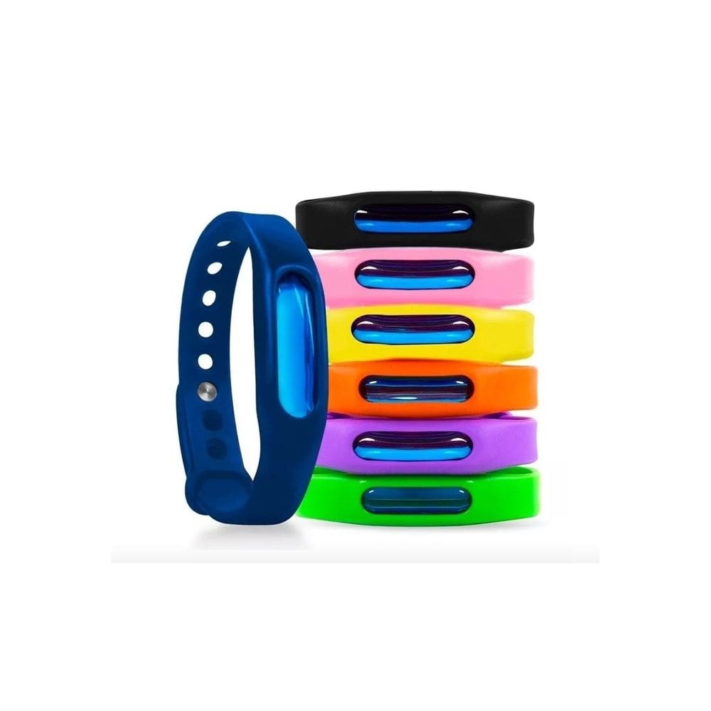 Pulseira com fecho anti-mosquito - insetos coloridos