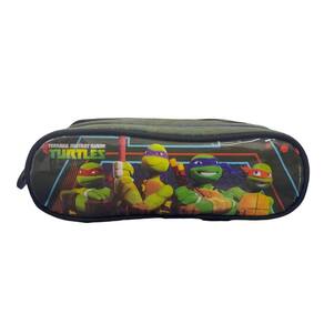 Estojo triplo 3 divisões tartarugas ninjas dmw