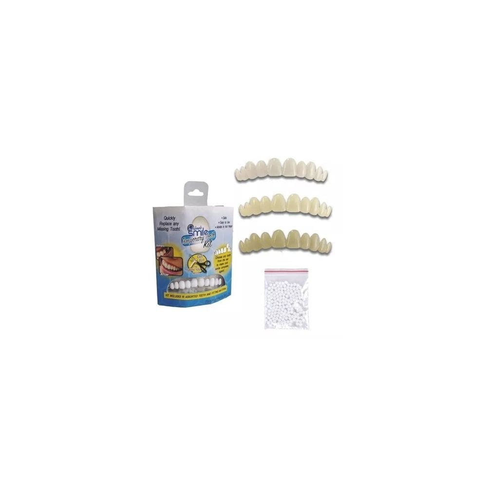 Kit de dentes temporários para reparo dentário multitom com 30 dentes