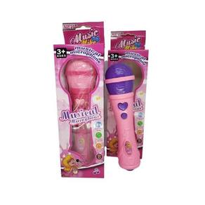 Microfone musical com som brinquedo