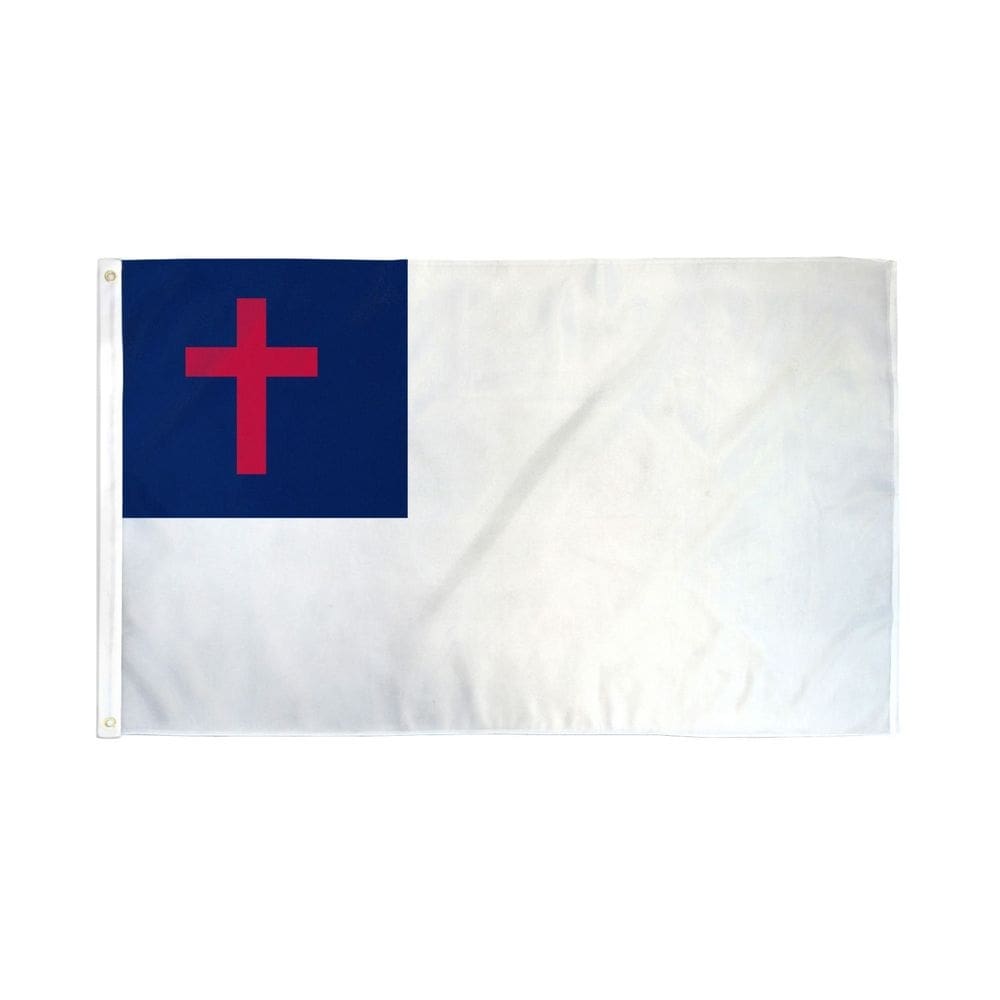 Bandeira cristã genérica de 150 cm x 90 cm de poliéster