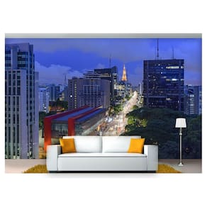 Papel de parede cidade são paulo paulista 3d ncd203