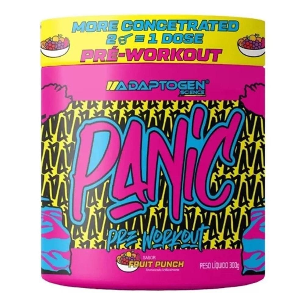 Pre workout panic pré-treino  300g  adaptogen science