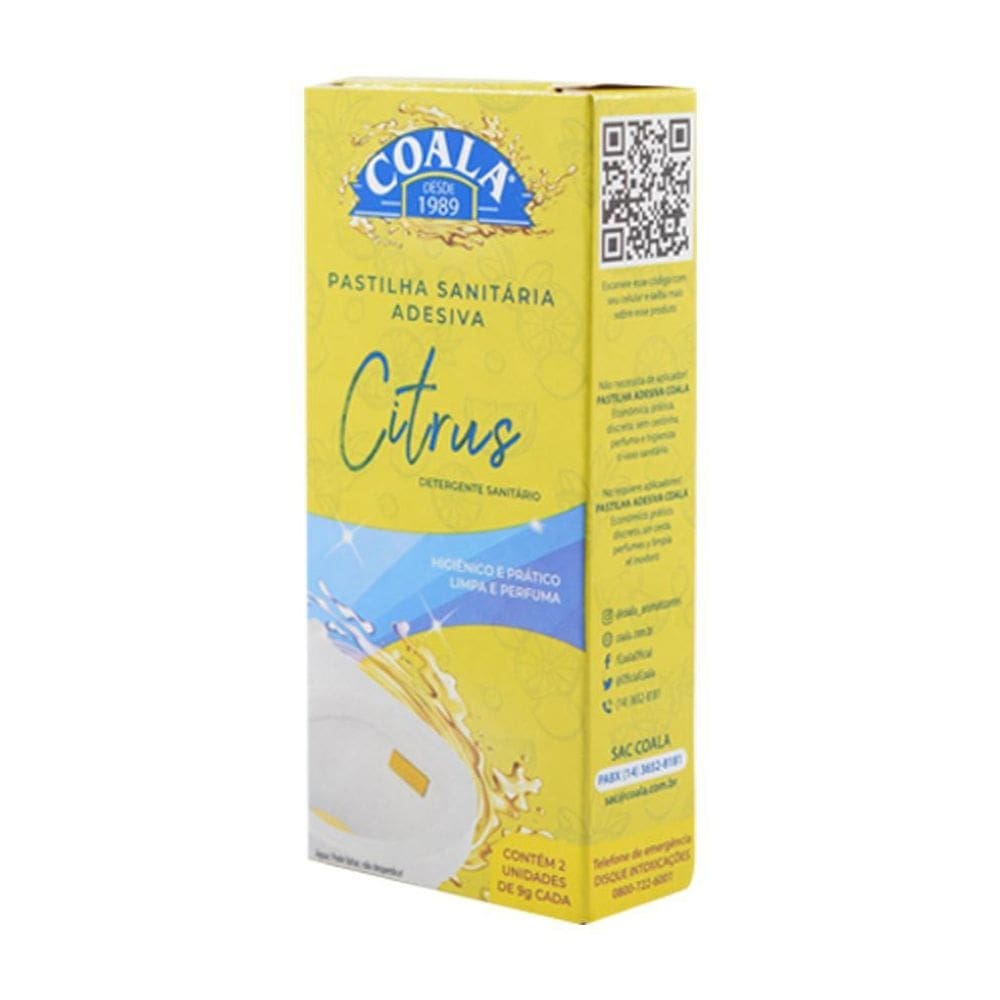 Pastilha adesiva 10 g citrus 2un coala