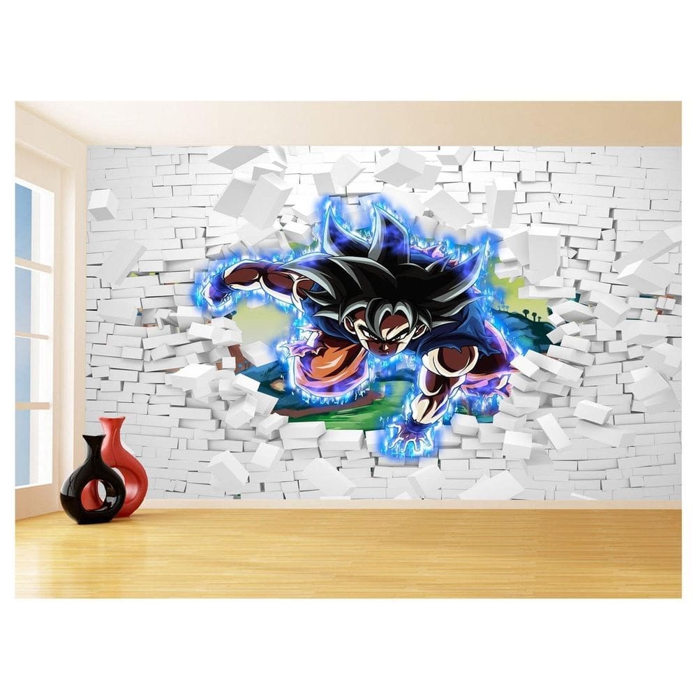 Papel De Parede 3D Dragon Ball Goku Vegeta Anime 3,5M Dbz83