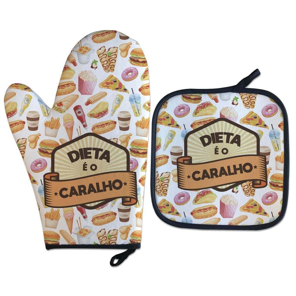 Kit luva térmica dieta é o  cozinha divertida
