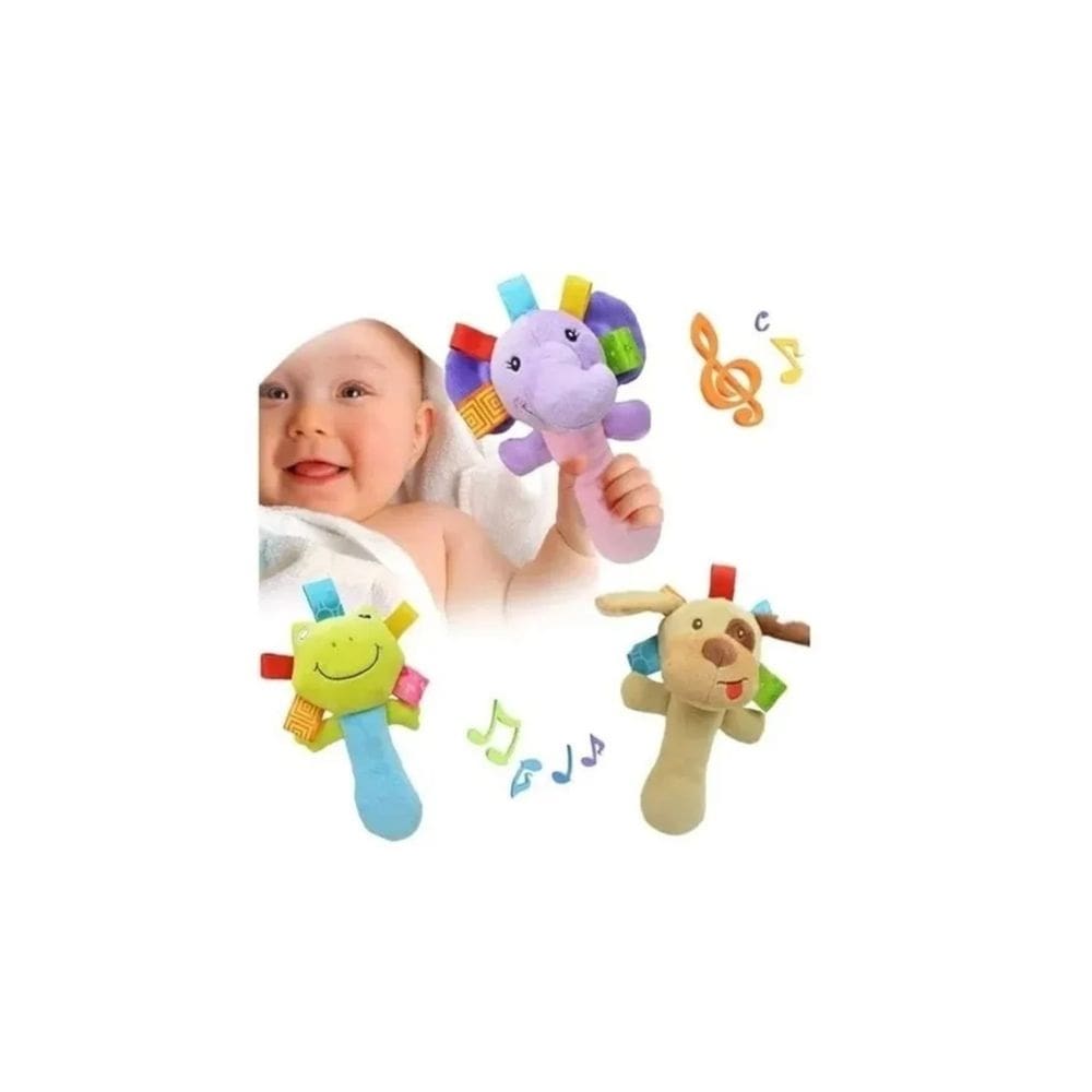 Brinquedo de pelúcia Rattlesnake Baby Animals Rattle 12 cm x 18,5 cm