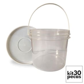 Balde p oficinas no rj 2.2l transp c tamp 30 pçs