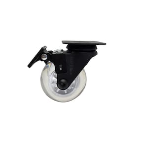 Rodízio rodinha preto preta móveis giratório gel silicone 50