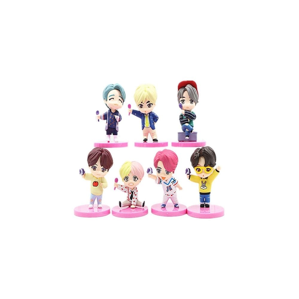 Conjunto de bonecos de PVC BTS Bangtan Boys de 7 peças
