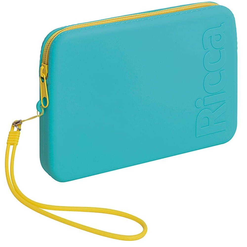 Necessaire De Silicone Média Verde Ricca