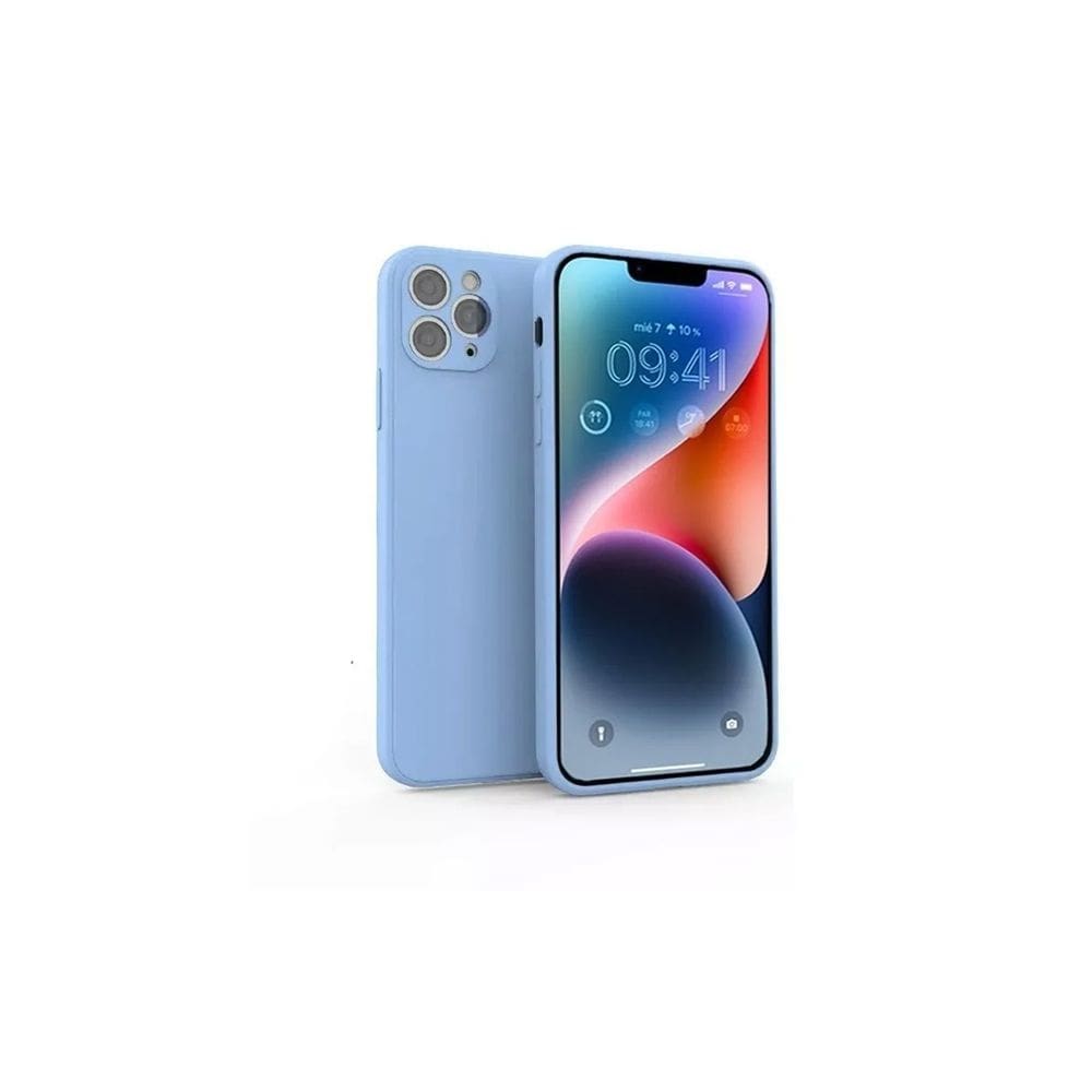 Capa para 11 Pro Max, silicone, azul, violeta, anti-choque