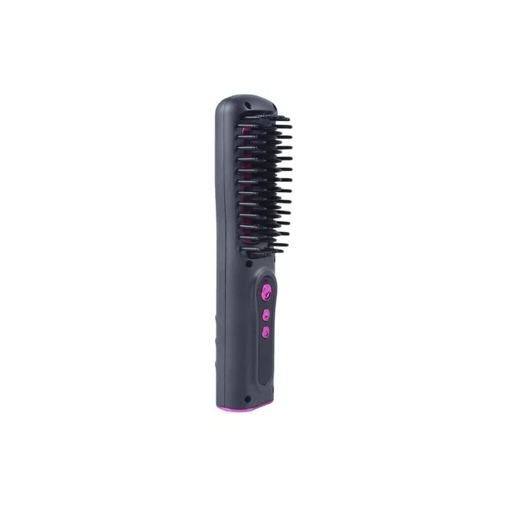 Escova de alisamento de cabelo portátil USB recarregável 2281