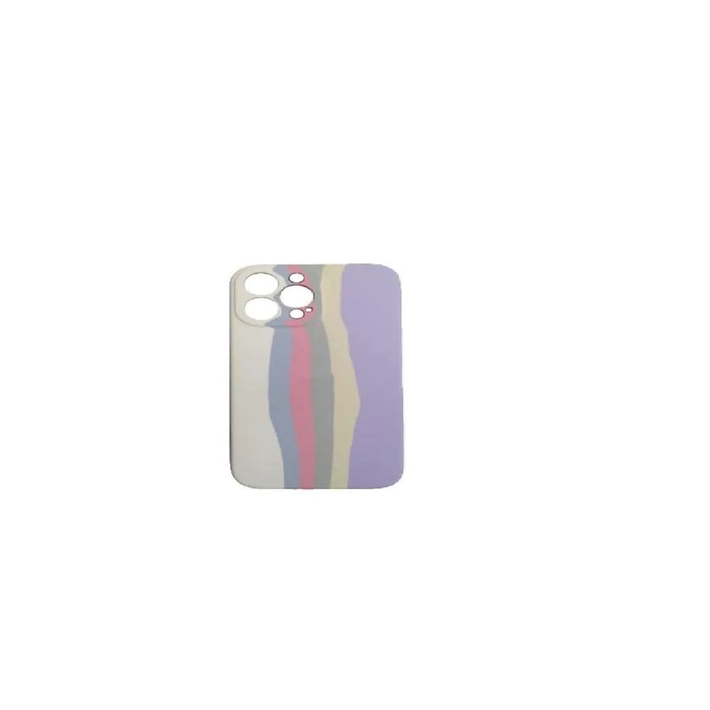 Capa de telefone compatível com 13 Pro Max Purple Rainbow