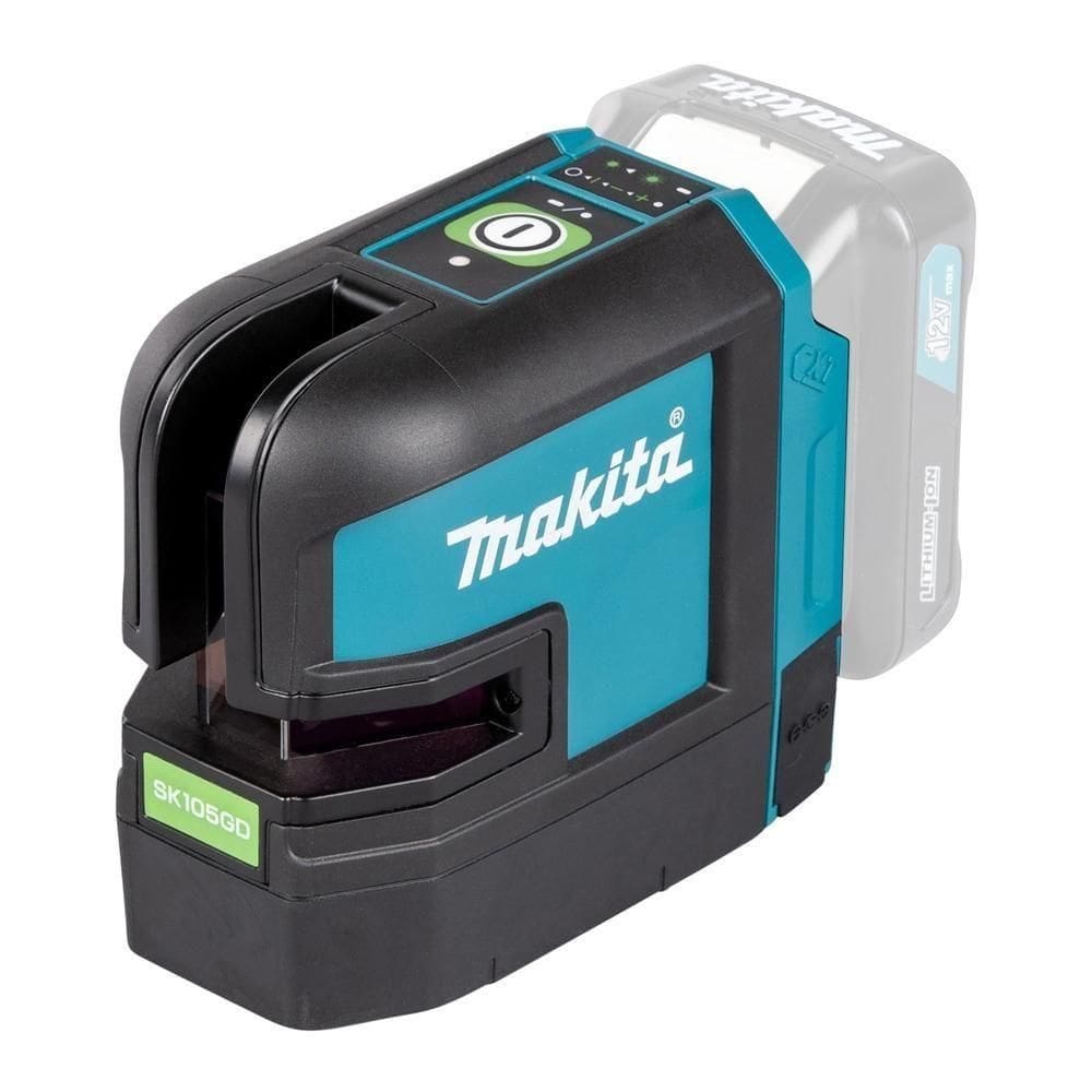 Nivelador Laser De Linhas Cruzadas 25m Resistente água Com Bolsa Suporte De Parede Sk105gdz Makita