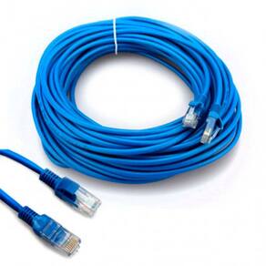 Cabo de rede Patch Cord Cat5e 10m RJ45 LAN azul