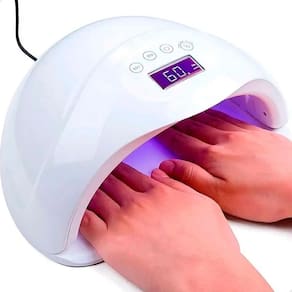 Cabine acrigel estufa lanterna led/uv portátil manicure