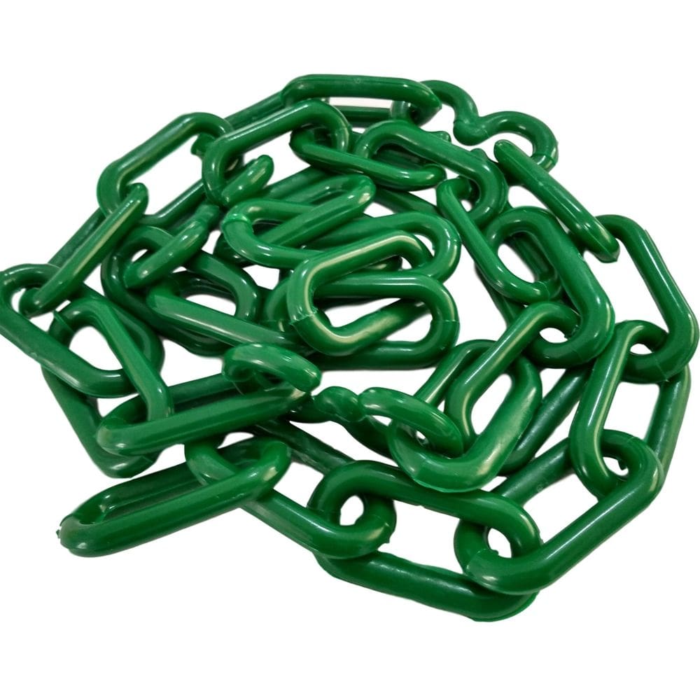 Corrente plastica chuva isolamento 50 mt tamanho p verde
