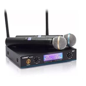 Microfone duplo digital sem fio profissional uhf p palestras