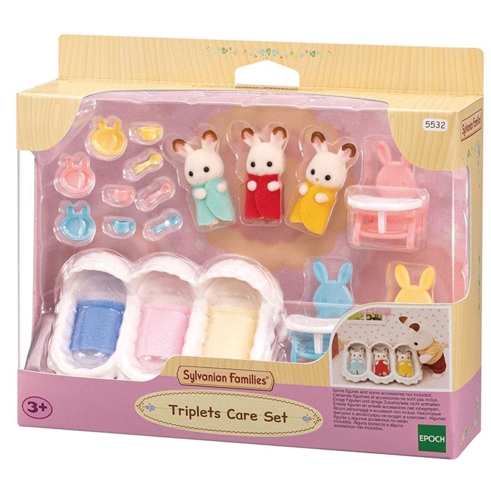 Sylvanian Families Conjunto Cuidando Trigêmeos - Epoch 5532