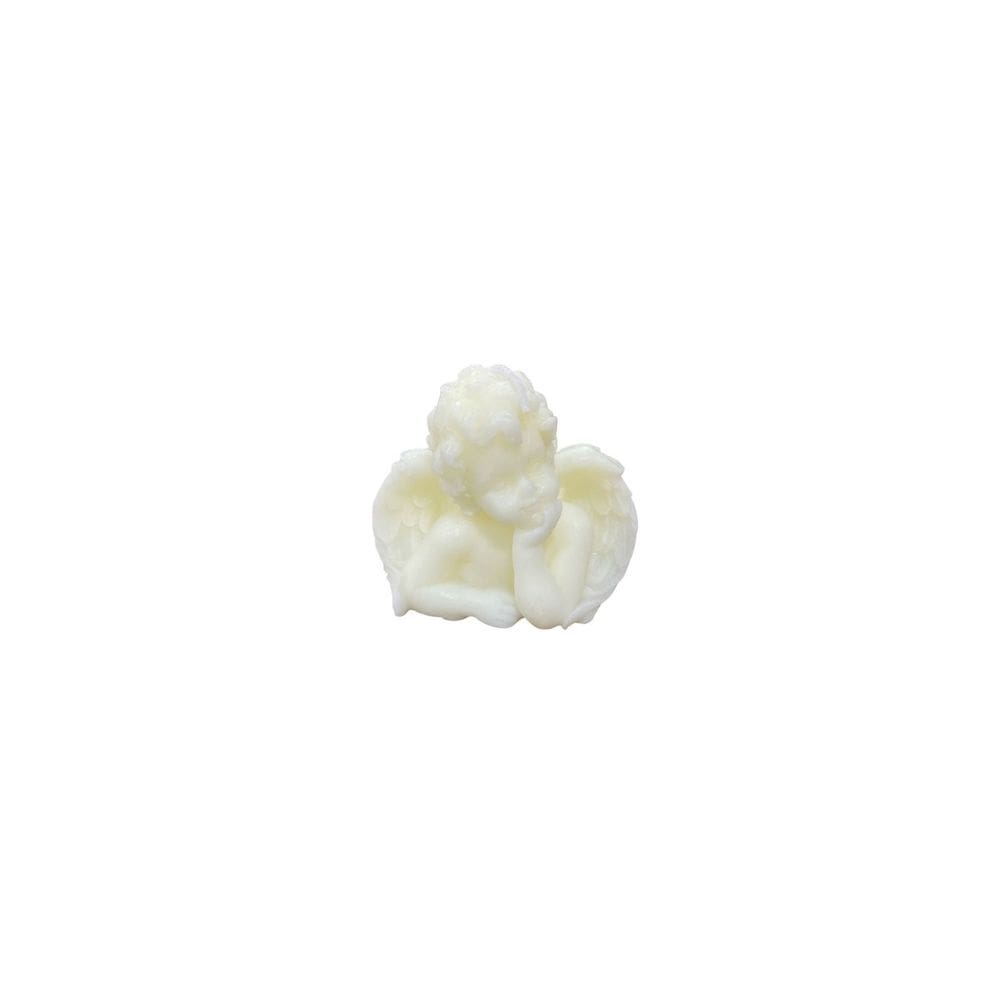 Pacote de 2 velas White Angel Design 9,5 cm x 8 cm