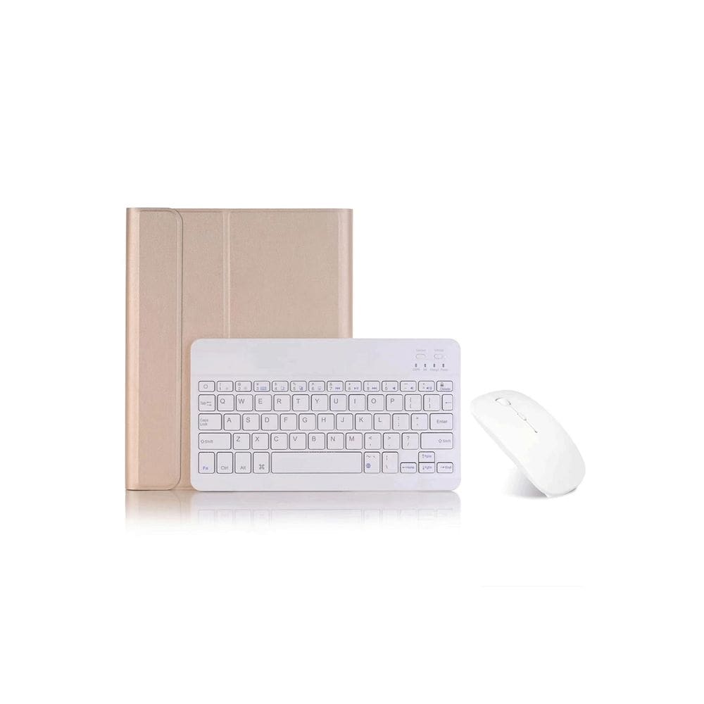 Estojo com teclado e mouse para Galaxy Tab S6 Lite - dourado