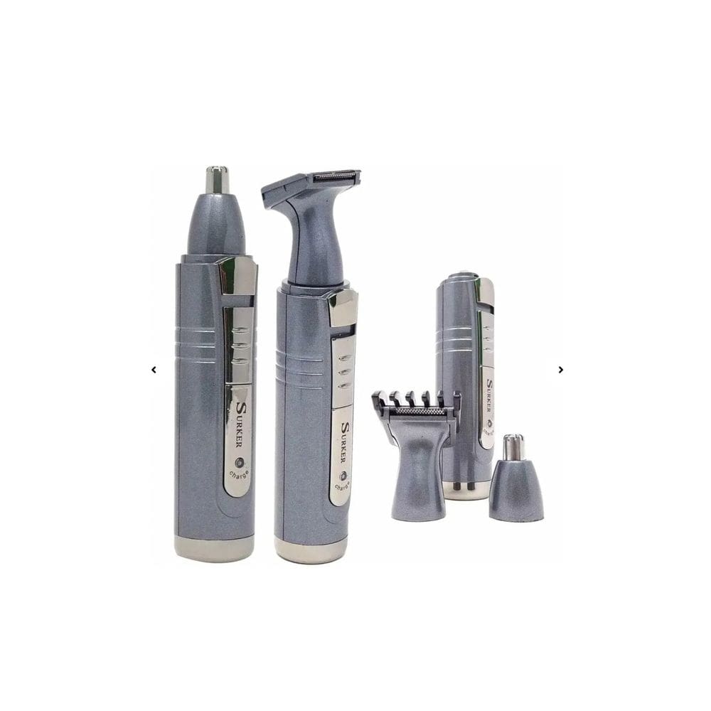Barbeador elétrico de barba para costeletas e aparador de pelos nasais