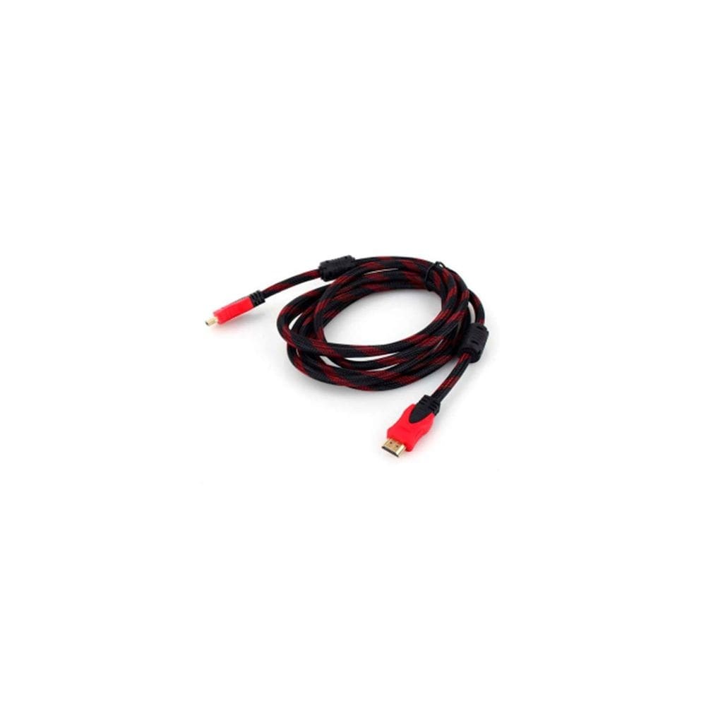 Cabo HDMI 20m Full HD 4K preto e vermelho