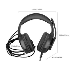 Fones de ouvido para jogadores com som estéreo com luz RGB