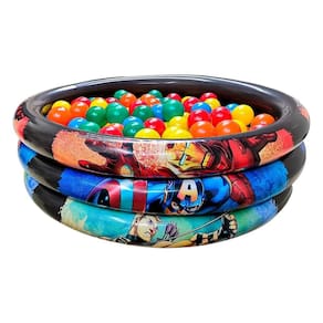 Piscina de bolinhas vingadores infantil inflavel 50 bolinhas