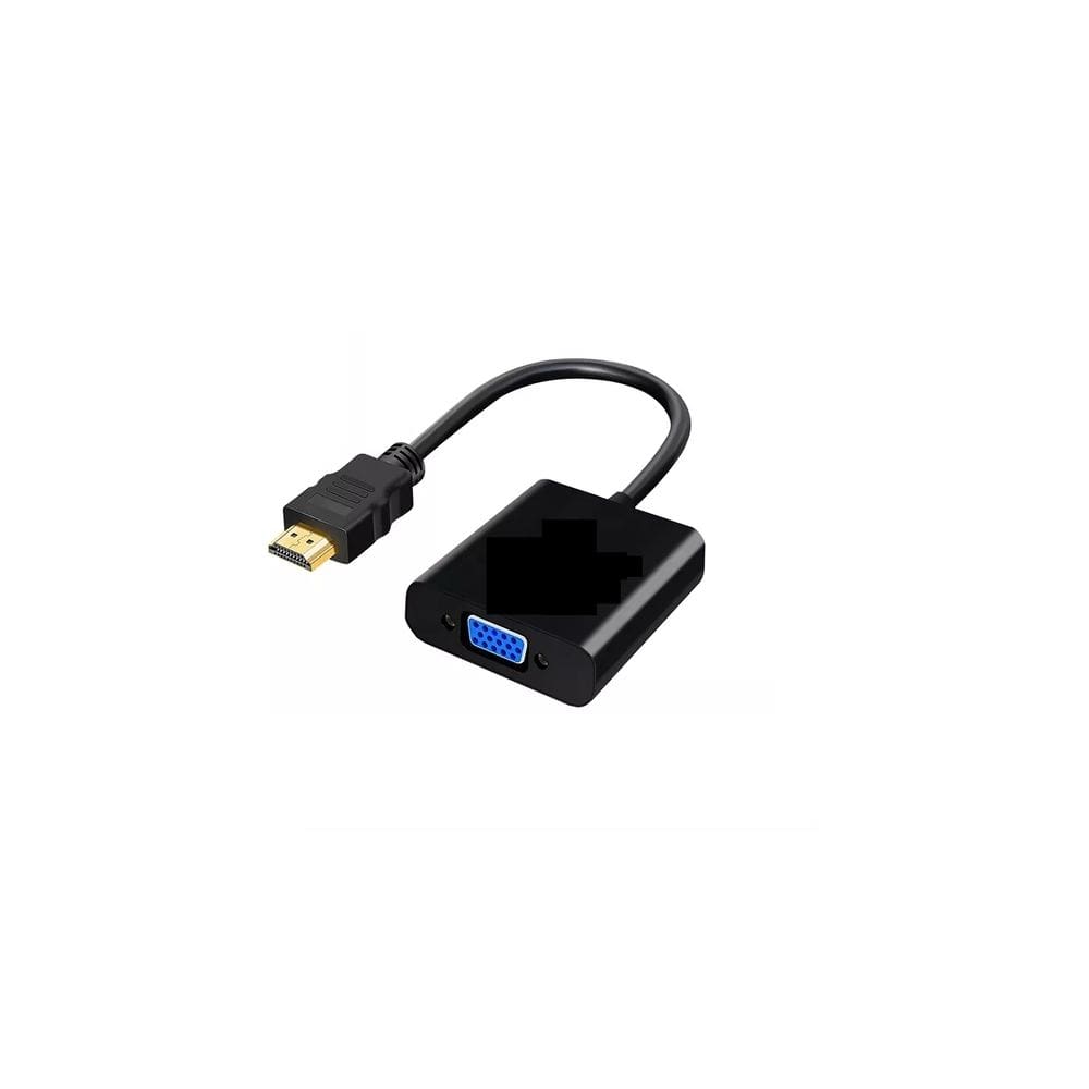 Cabo adaptador HDMI para VGA 20cm - Preto
