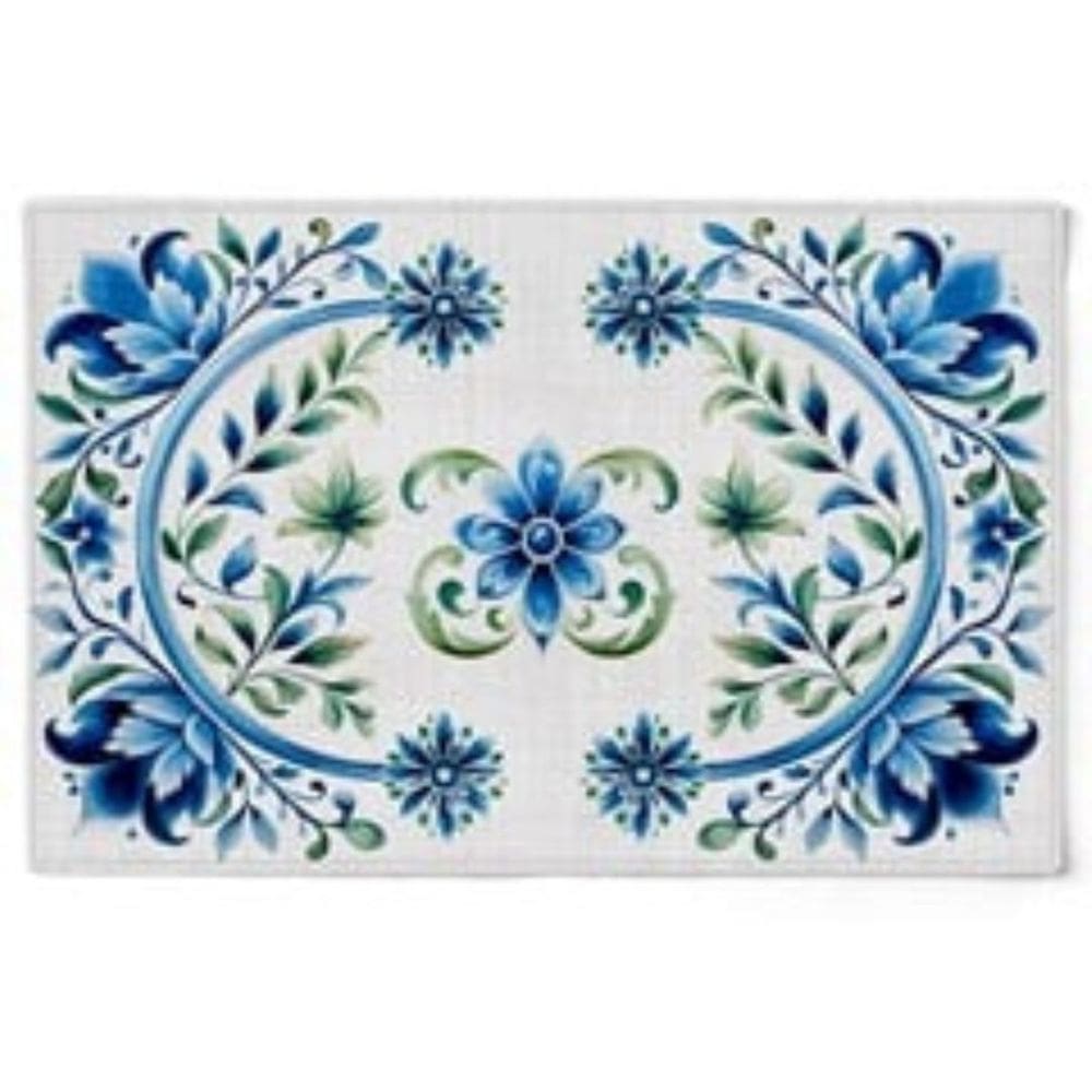 Jogo Americano Floral Blue 48x31,5cm 2Und 531140 Belchior