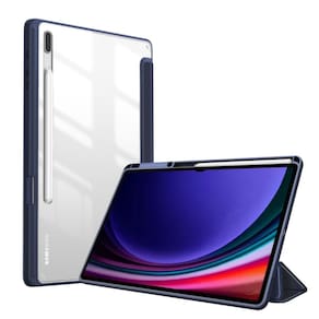 Capinha acrílico com slot caneta galaxy tab s9 plus 12.4
