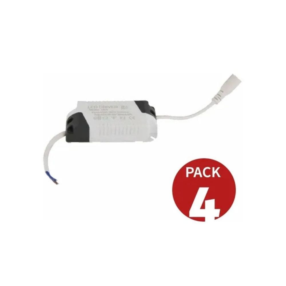 Pacote 4 de drivers de painel LED para 12-18W 220V