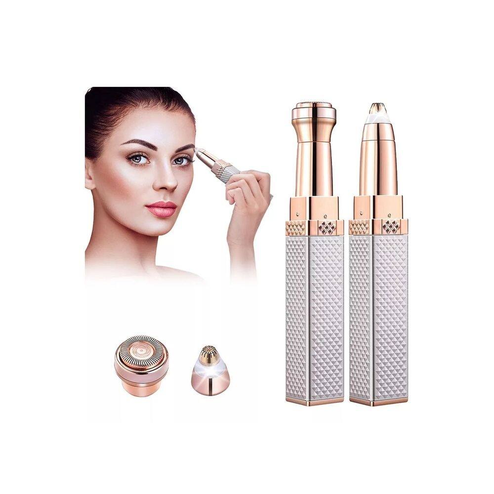 Depilador facial USB, removedor de pelos faciais recarregável