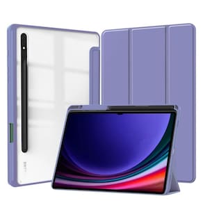 Capinha acrílico com slot caneta galaxy tab s9 plus 12.4