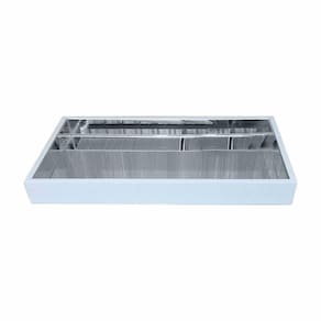 Bandeja Flutuante Laca Espelhada 50x30 Cor Branco