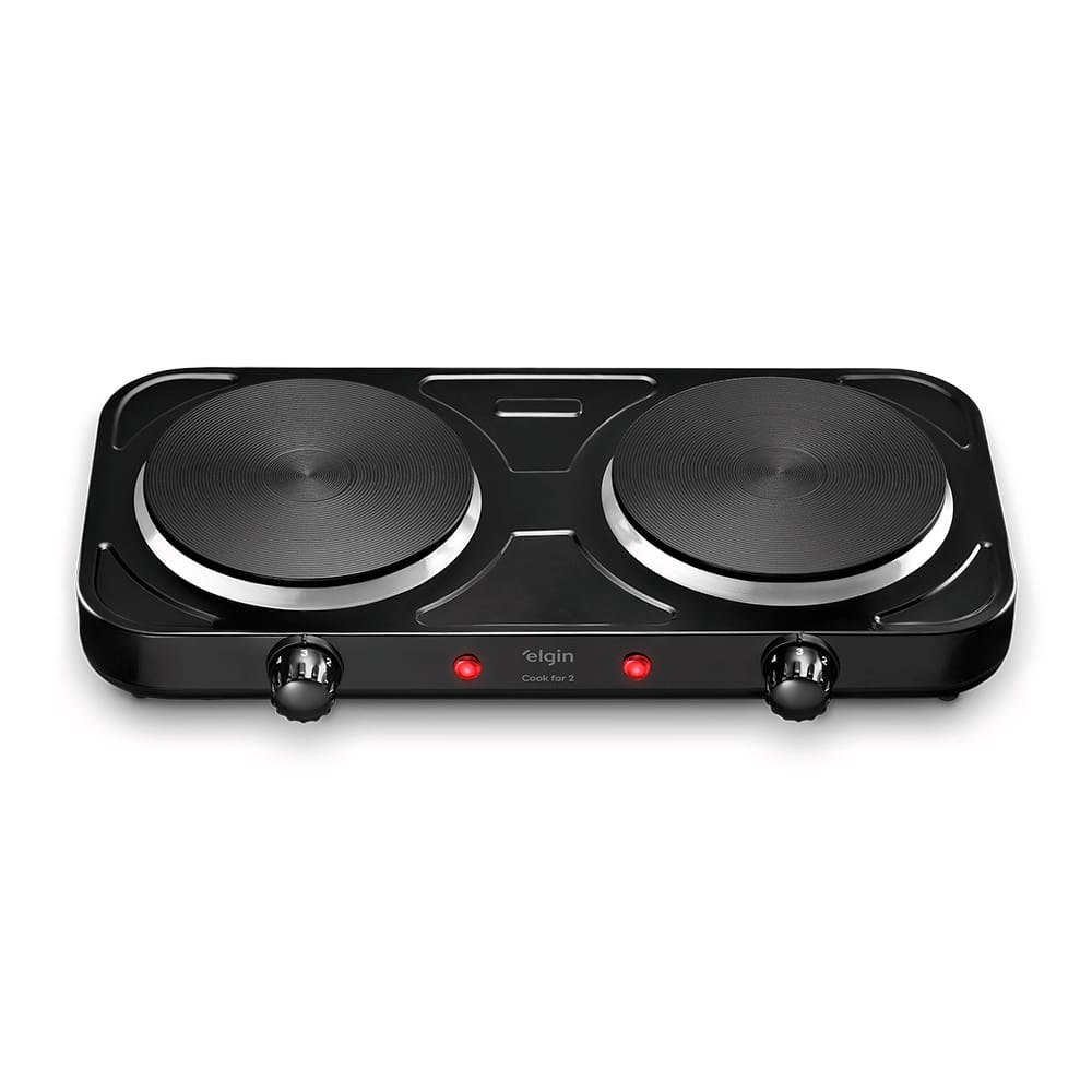 Fogao Cooktop Eletrico Portatil ELGIN FOG10 2 Bocas 2000W - 110V