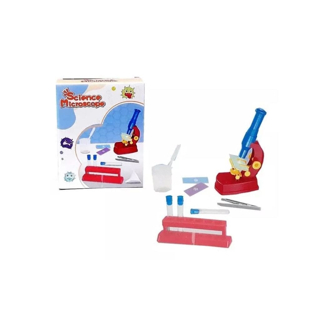 Microscópio de brinquedo Juego de Microscopio com acessórios para crianças