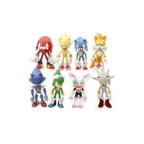 Conjunto de bonecos Sonic 8 Figures 12cm