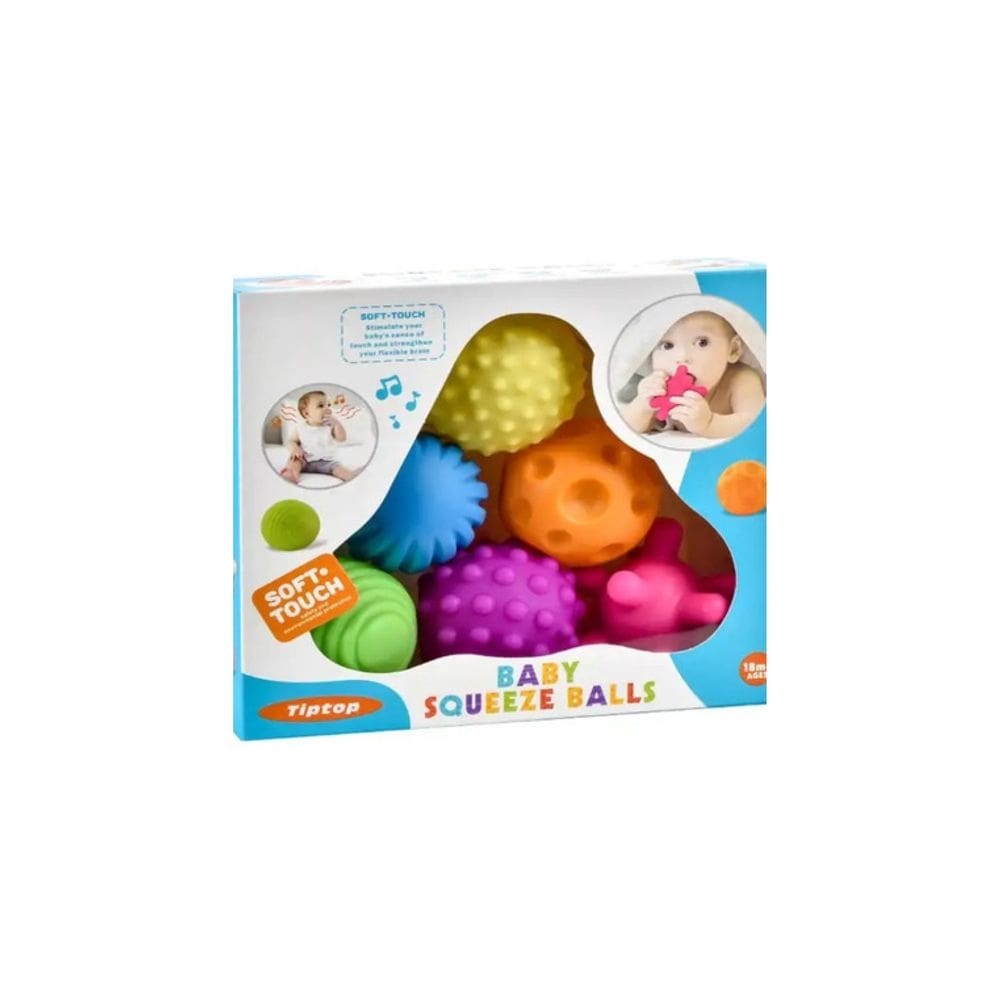 Conjunto de 6 bolas sensoriais para bebês